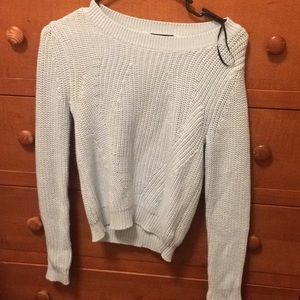baby blue H&M sweater! a little cropped